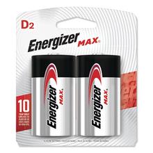 MAX Alkaline D Batteries, 1.5V, 2/Pack