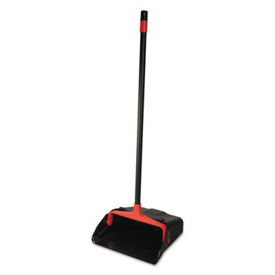 View larger image of Maxi-Plus Lobby Dust Pan With Rear Wheels, 13 X 35, 30" Handle, Plastic, Black, 6/carton