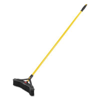 View larger image of Maximizer Push-to-Center Broom, 18", Polypropylene Bristles, Yellow/Black