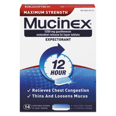 View larger image of Maximum Strength Expectorant, 14 Tablets/Box