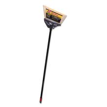 MaxiPlus Professional Angle Broom, Polystyrene Bristles, 51" Handle, Black