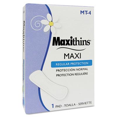 View larger image of Maxithins Vended Sanitary Napkins #4, 250 Individually Boxed Napkins/Carton