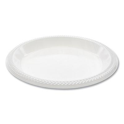 View larger image of Meadoware Impact Plastic Dinnerware, Plate, 10.25" dia, White, 500/Carton