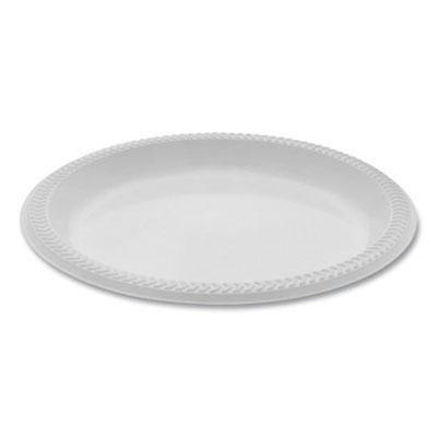 View larger image of Meadoware Impact Plastic Dinnerware, Plate, 8.88" dia, White, 400/Carton