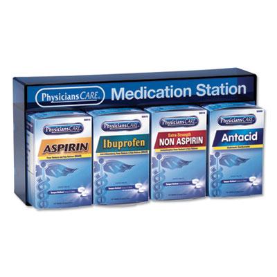 View larger image of Medication Station, Aspirin, Ibuprofen, Non Aspirin Pain Reliever, Antacid
