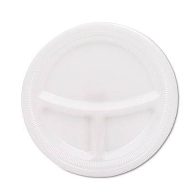 View larger image of Mediumweight Foam Plates, 9" dia, White, 125/Pack