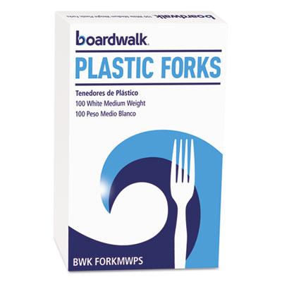 View larger image of Mediumweight Polystyrene Cutlery, Fork, White, 100/Box