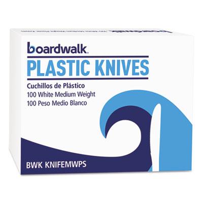 View larger image of Mediumweight Polystyrene Cutlery, Knife, White, 10 Boxes of 100/Carton