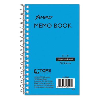 View larger image of Memo Books, Narrow Rule, Randomly Assorted Cover Color, (50) 5 x 3 Sheets