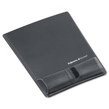 Memory Foam Wrist Support w/Attached Mouse Pad, Graphite