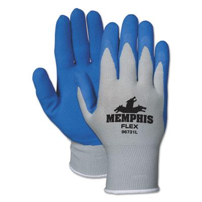 View larger image of Memphis Flex Seamless Nylon Knit Gloves, Large, Blue/Gray, Pair