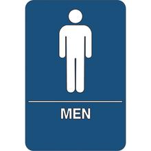 "Men Restroom" ADA Compliant Plastic Sign