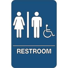 "Men/Women Accessible" ADA Compliant Plastic Sign