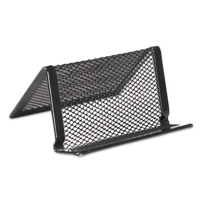 View larger image of Mesh Metal Business Card Holder, 50 2 1/4 x 4 Cards, Black
