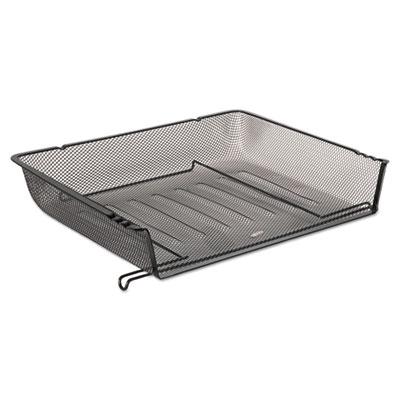 View larger image of Mesh Stacking Side Load Tray, 1 Section, Letter Size Files, 14.25" x 10.13" x 2.75", Black