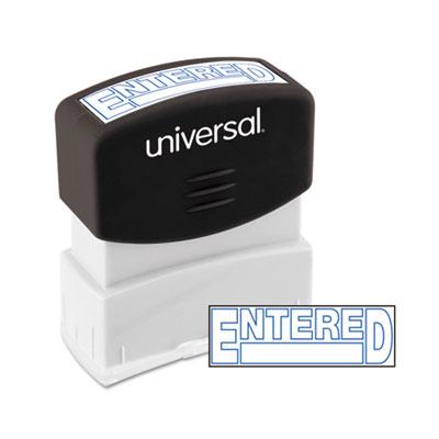 View larger image of Message Stamp, ENTERED, Pre-Inked One-Color, Blue