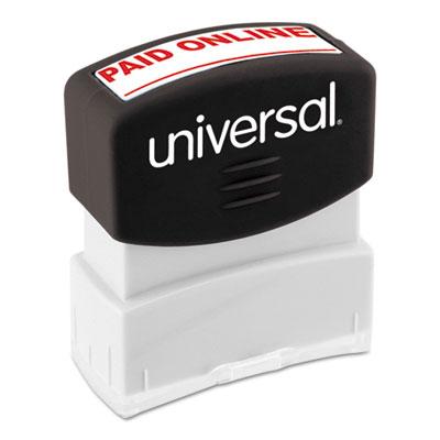 View larger image of Message Stamp, PAID ONLINE, Pre-Inked One-Color, Red