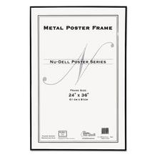 Metal Poster Frame, Plastic Face, 24 x 36, Black