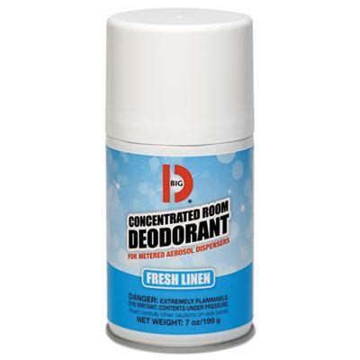 View larger image of Metered Concentrated Room Deodorant, Fresh Linen Scent, 7 oz Aerosol, 12/Box