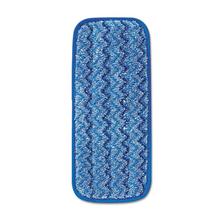Microfiber Wall/Stair Wet Mopping Pad, 13.75 x 5.5 x 0.5, Blue