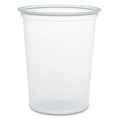 View larger image of Microgourmet Plastic Deli Container, 32 oz, Clear, 500/CT