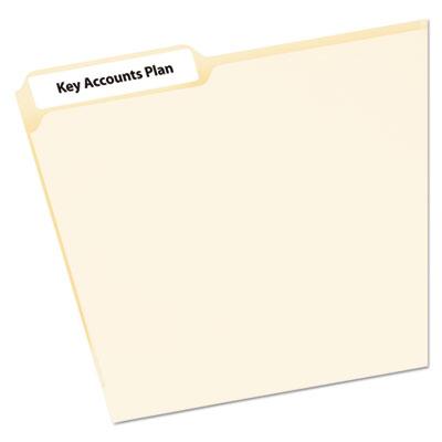 View larger image of Mini-Sheets Permanent File Folder Labels, 0.66 x 3.44, White, 12/Sheet, 25 Sheets/Pack