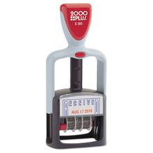 Model S 360 Two-Color Message Dater, 1.75 x 1, "Received", Self-Inking, Blue/Red
