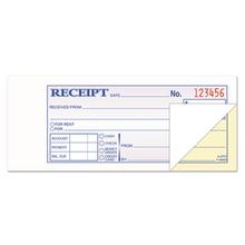 Money and Rent Receipt Books, Two-Part Carbonless, 7.19 x 2.75, 100 Forms Total