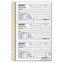 Gold Standard Money Receipt Book, Two-Part Carbonless, 5 x 2.75, 3 Forms/Sheet, 225 Forms Total