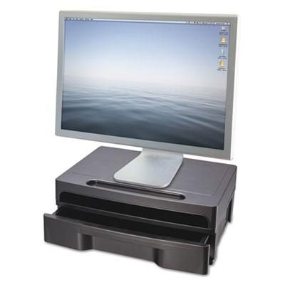 View larger image of Monitor Stand with Drawer, 13 1/8 x 9 7/8 x 5, Black