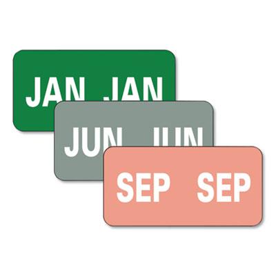 View larger image of Monthly End Tab File Folder Labels, JAN-DEC, 0.5 x 1, Assorted, 25/Sheet, 120 Sheets/Box