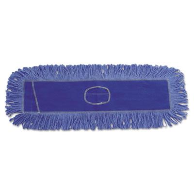 View larger image of Mop Head, Dust, Looped-End, Cotton/Synthetic Fibers, 24 x 5, Blue