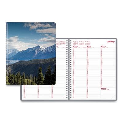 View larger image of Mountains Weekly Appointment Book, Mountains Photography, 11 x 8.5, Blue/Green Cover, 12-Month (Jan to Dec): 2024