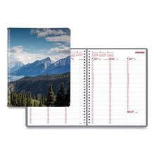 Mountains Weekly Appointment Book, Mountains Photography, 11 x 8.5, Blue/Green Cover, 12-Month (Jan to Dec): 2024