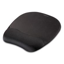 Mouse Pad w/Wrist Rest, Nonskid Back, 7 15/16 x 9 1/4, Black