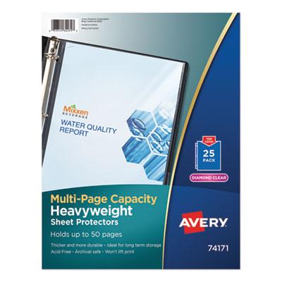 View larger image of Multi-Page Top-Load Sheet Protectors, Heavy Gauge, Letter, Clear, 25/Pack