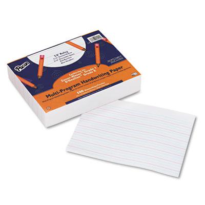 View larger image of Multi-Program Handwriting Paper, 16 lb, 5/8" Long Rule, One-Sided, 8 x 10.5, 500/Pack