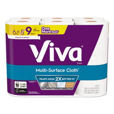 View larger image of Multi-Surface Cloth Choose-A-Sheet Kitchen Roll Paper Towels 2-Ply, 11 X 5.9, White, 83/roll, 6 Rolls/pack, 4 Packs/carton