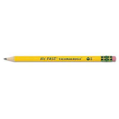 View larger image of My First Woodcase Pencil with Eraser, HB (#2), Black Lead, Yellow Barrel, Dozen