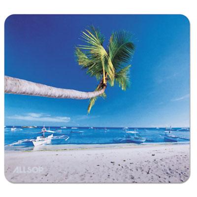 View larger image of Naturesmart Mouse Pad, Outrigger Beach Design, 8 1/2 x 8 x 1/10