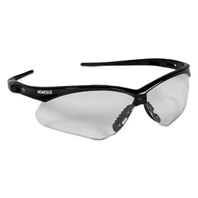 View larger image of Nemesis Safety Glasses, Black Frame, Clear Lens