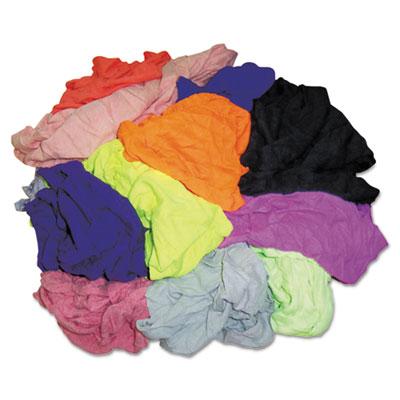 View larger image of New Colored Knit Polo T-Shirt Rags, Assorted Colors, 10 Pounds/Carton