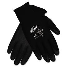 Ninja HPT PVC Coated Nylon Gloves, Large, Black, 12/Pack