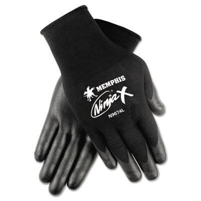 View larger image of Ninja x Bi-Polymer Coated Gloves, Large, Black, Pair