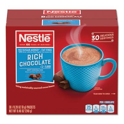 View larger image of No-Sugar-Added Hot Cocoa Mix Envelopes, Rich Chocolate, 0.28 Oz Packet, 30/box
