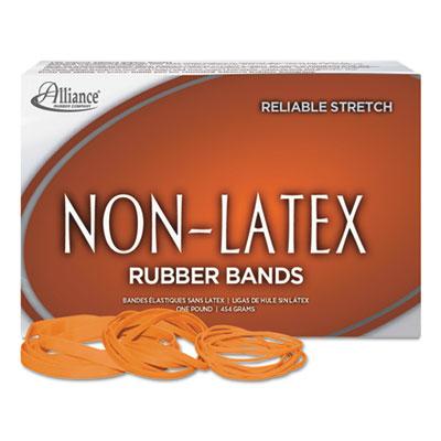 View larger image of Non-Latex Rubber Bands, Size 117B, 0.04" Gauge, Orange, 1 lb Box, 250/Box