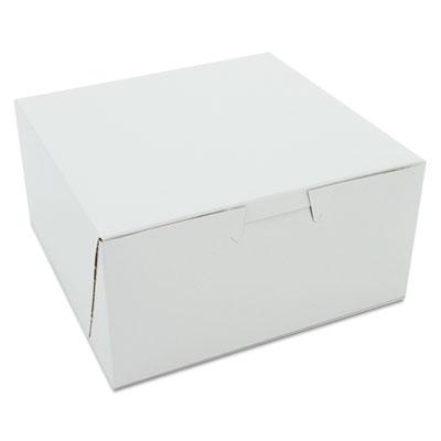 View larger image of White One-Piece Non-Window Bakery Boxes, 6 x 6 x 3, White, Paper, 250/Carton