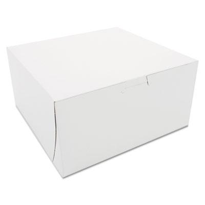 View larger image of White One-Piece Non-Window Bakery Boxes, 8 x 8 x 4, White, Paper, 250/Carton