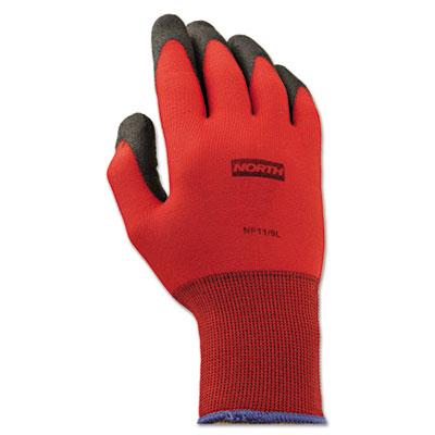 View larger image of NorthFlex Red Foamed PVC Gloves, Red/Black, Size 9/Large, 12 Pairs