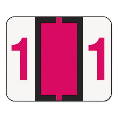 View larger image of Numerical End Tab File Folder Labels, 1, 1 x 1.25, White, 500/Roll
